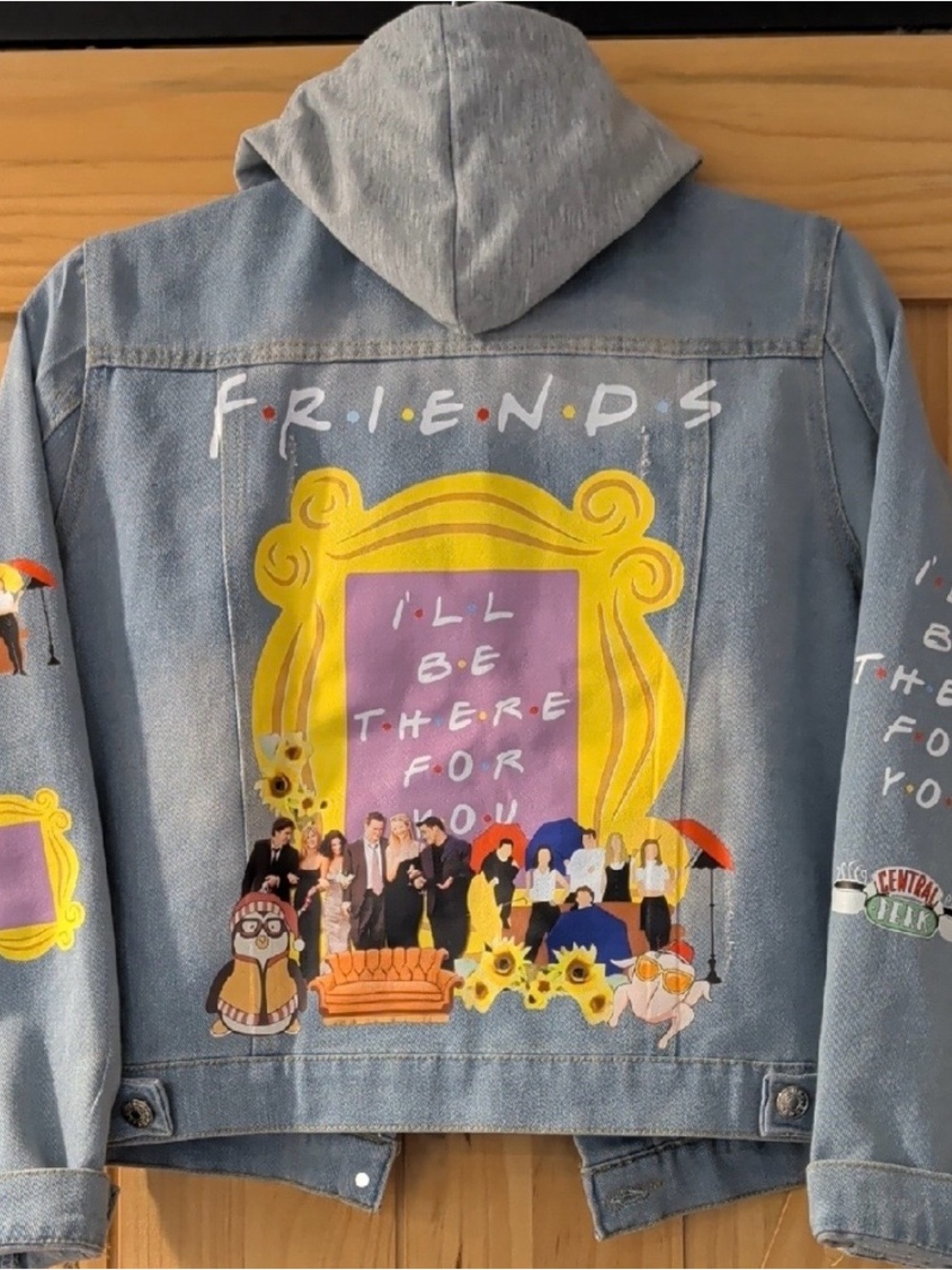 Friends Jacket with Graphic Print, Girl Size Medium 8-10